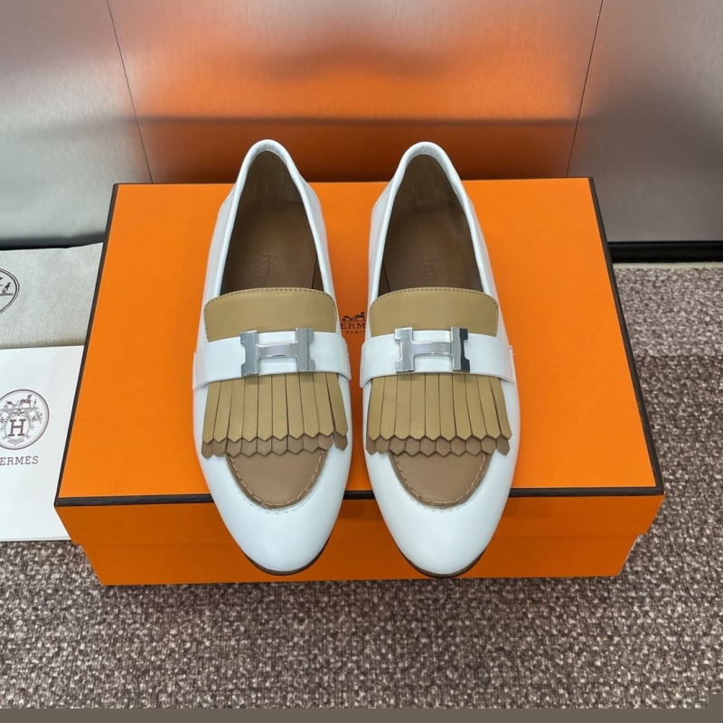 H**mes leather shoes